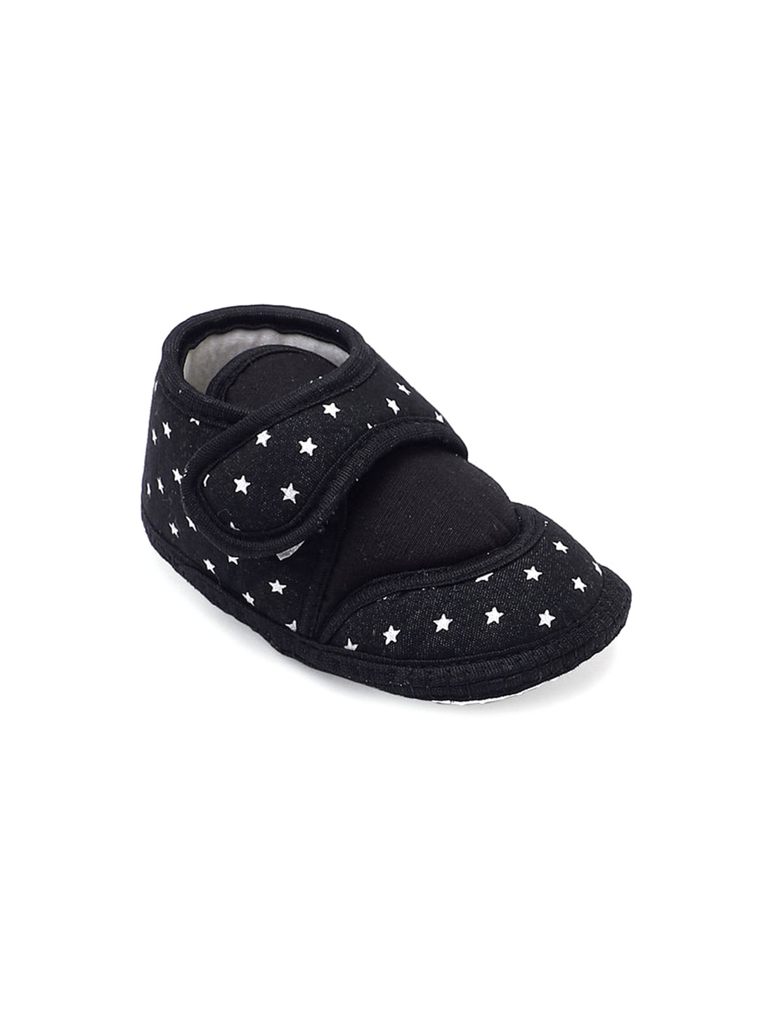 

CHiU Infants Self-Design Cotton Star Booties, Black