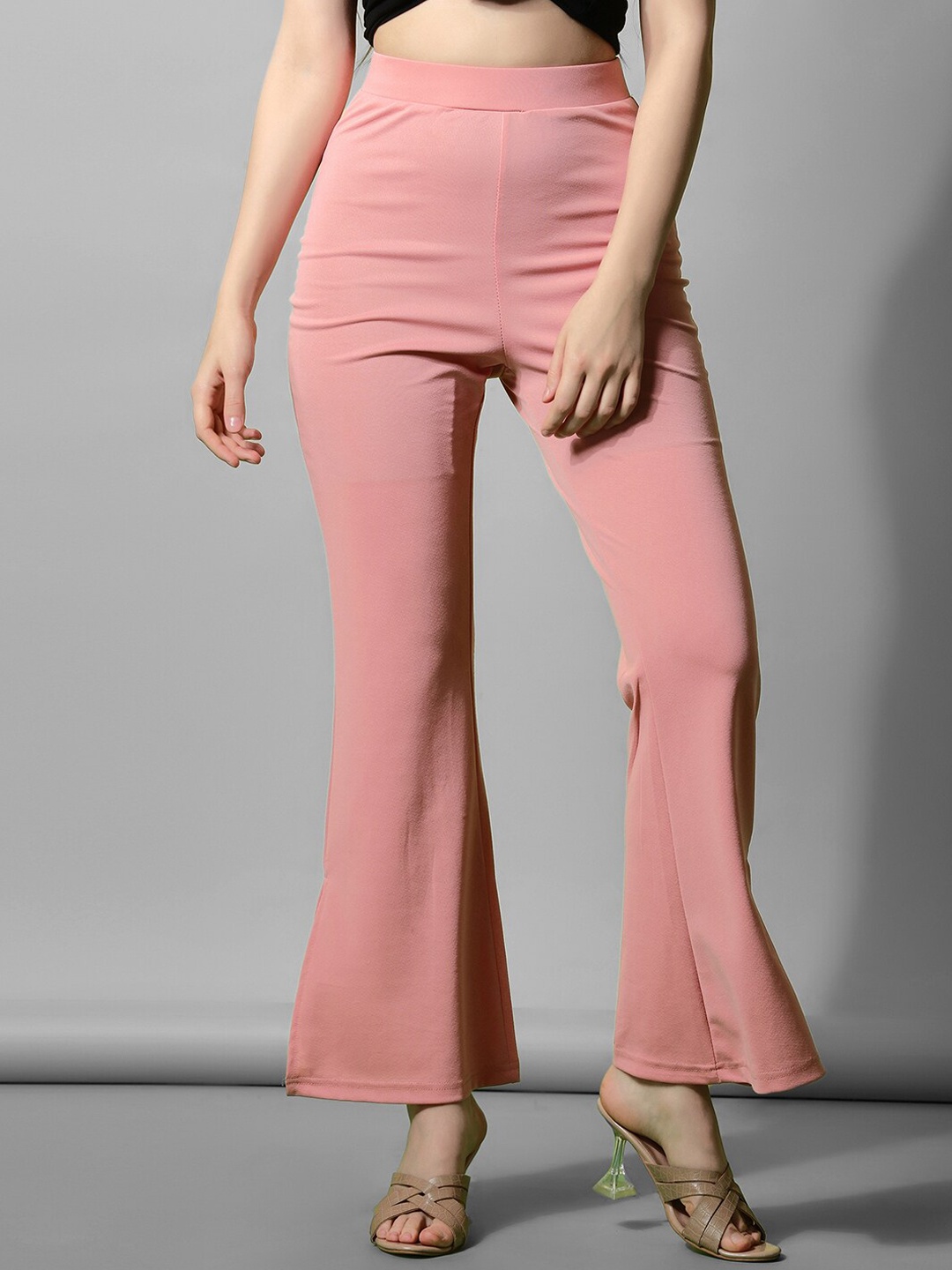 

Selvia Women Easy Wash Bootcut Trousers, Peach