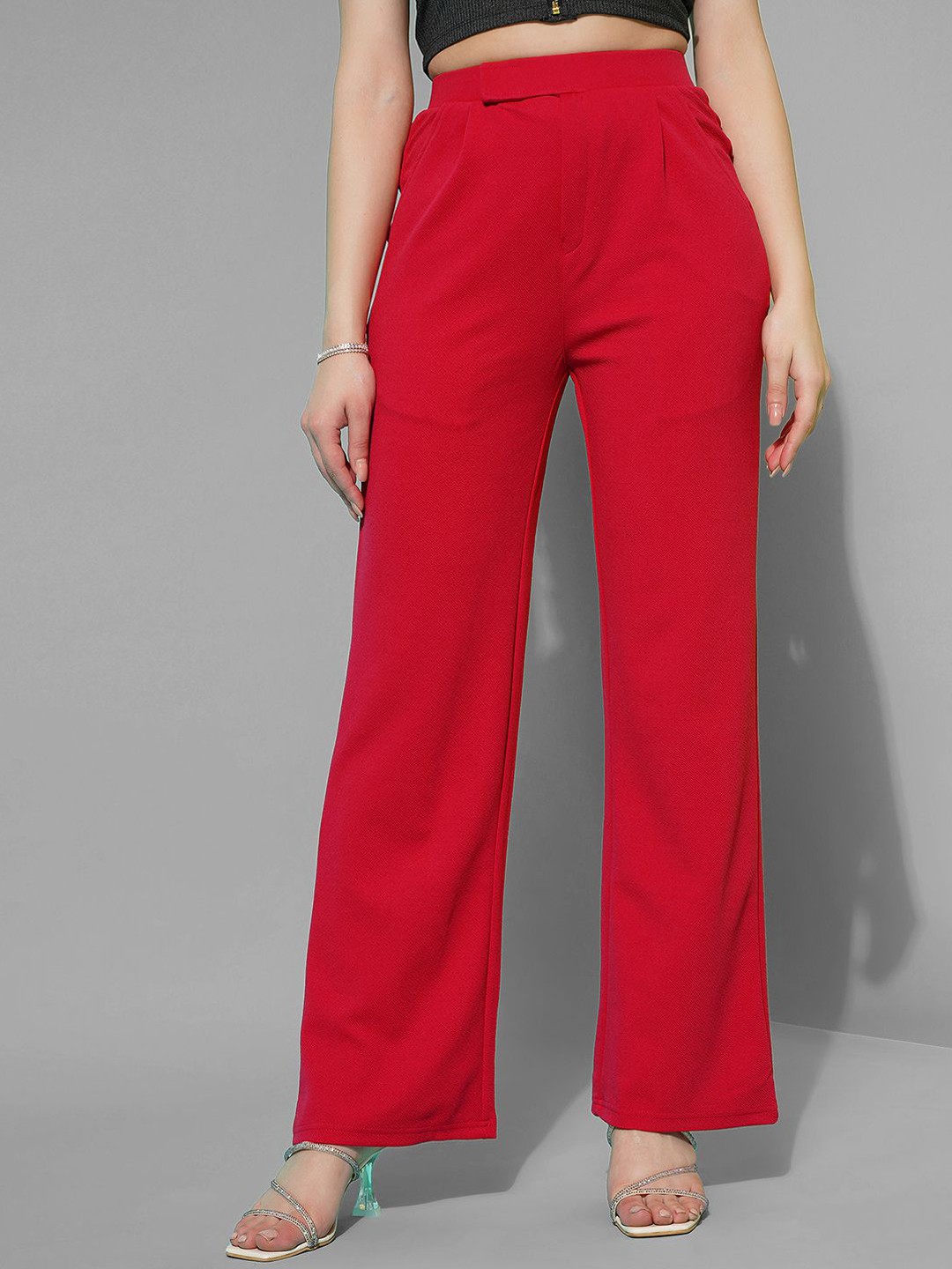 

Selvia Women Pink Easy Wash Trousers