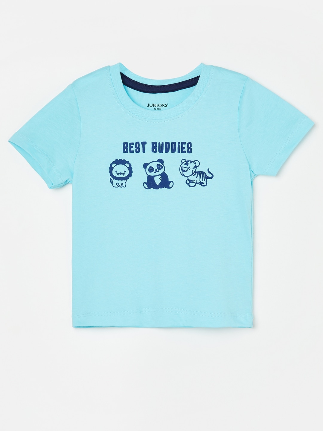 

Juniors by Lifestyle Boys Graphic Printed Cotton T-shirt, Blue