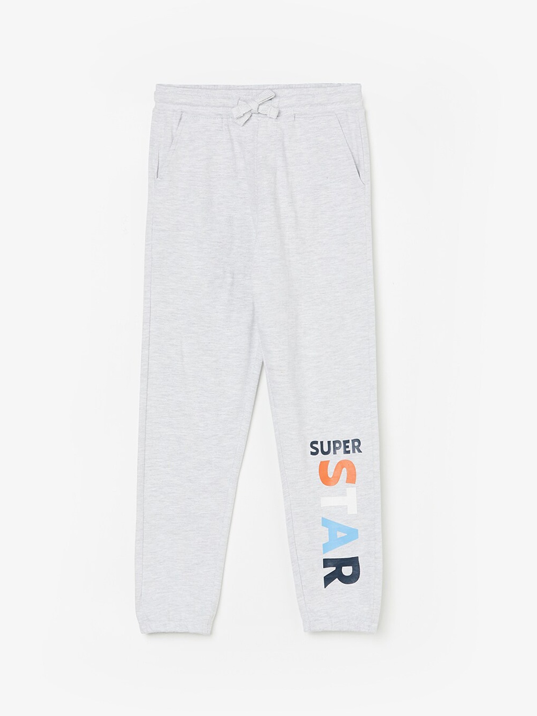 

Fame Forever by Lifestyle Boys Typography Printed Pure Cotton Track Pants, Grey