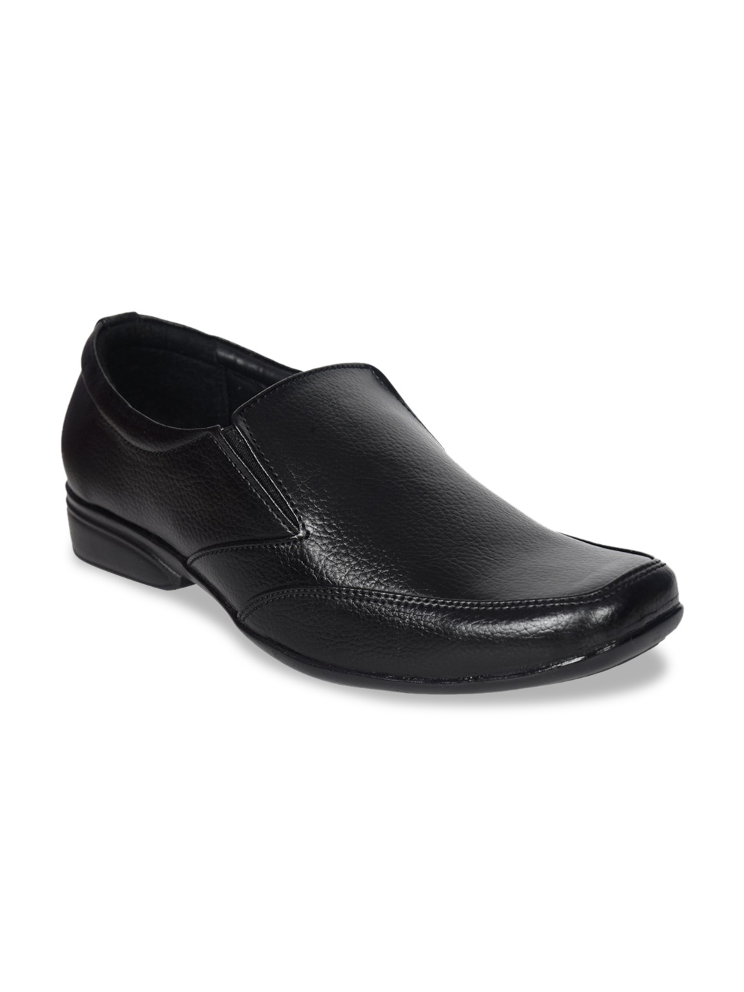 

Ajanta Men Round Toe Formal Loafers, Black