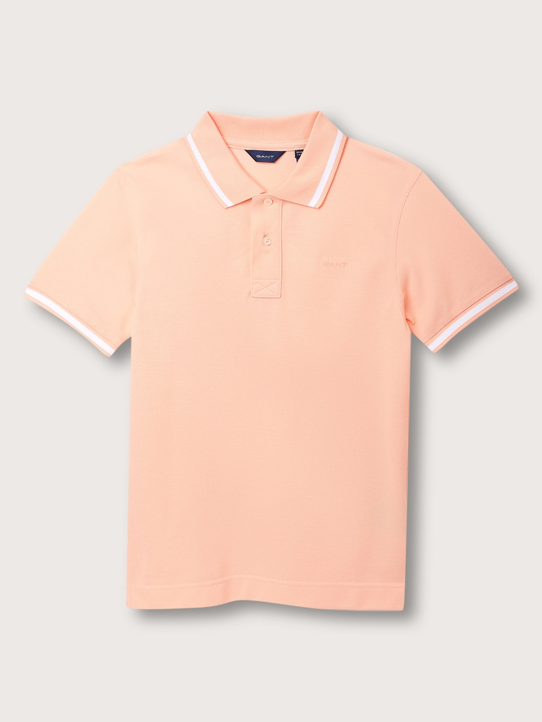 

GANT Boys Relaxed Fit Pure Cotton Polo T-shirt, Peach