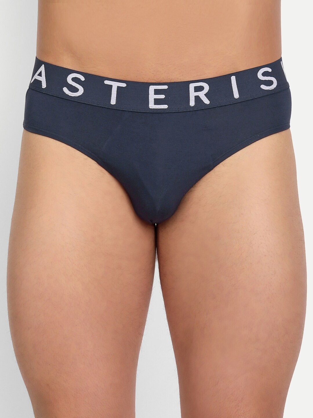 

Asterisk Men's Premium Antimicrobial Micromodal Briefs MBR-PBL-XS-04, Navy blue