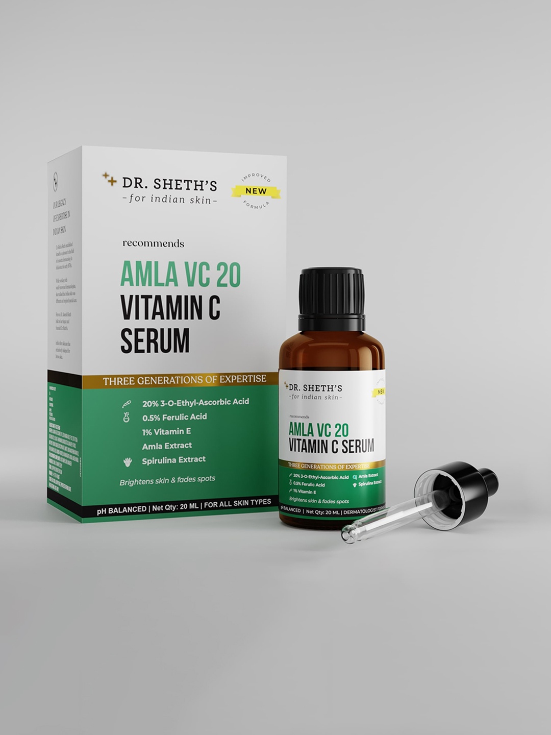 

DR. SHETHS Amla VC20 Vitamin C Serum to Brightens Skin - 20 ml, White