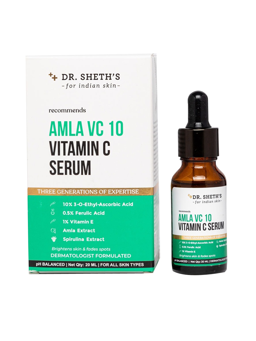 

DR. SHETHS Amla VC10 Vitamin C Serum to Brightens Skin - 20ml, White
