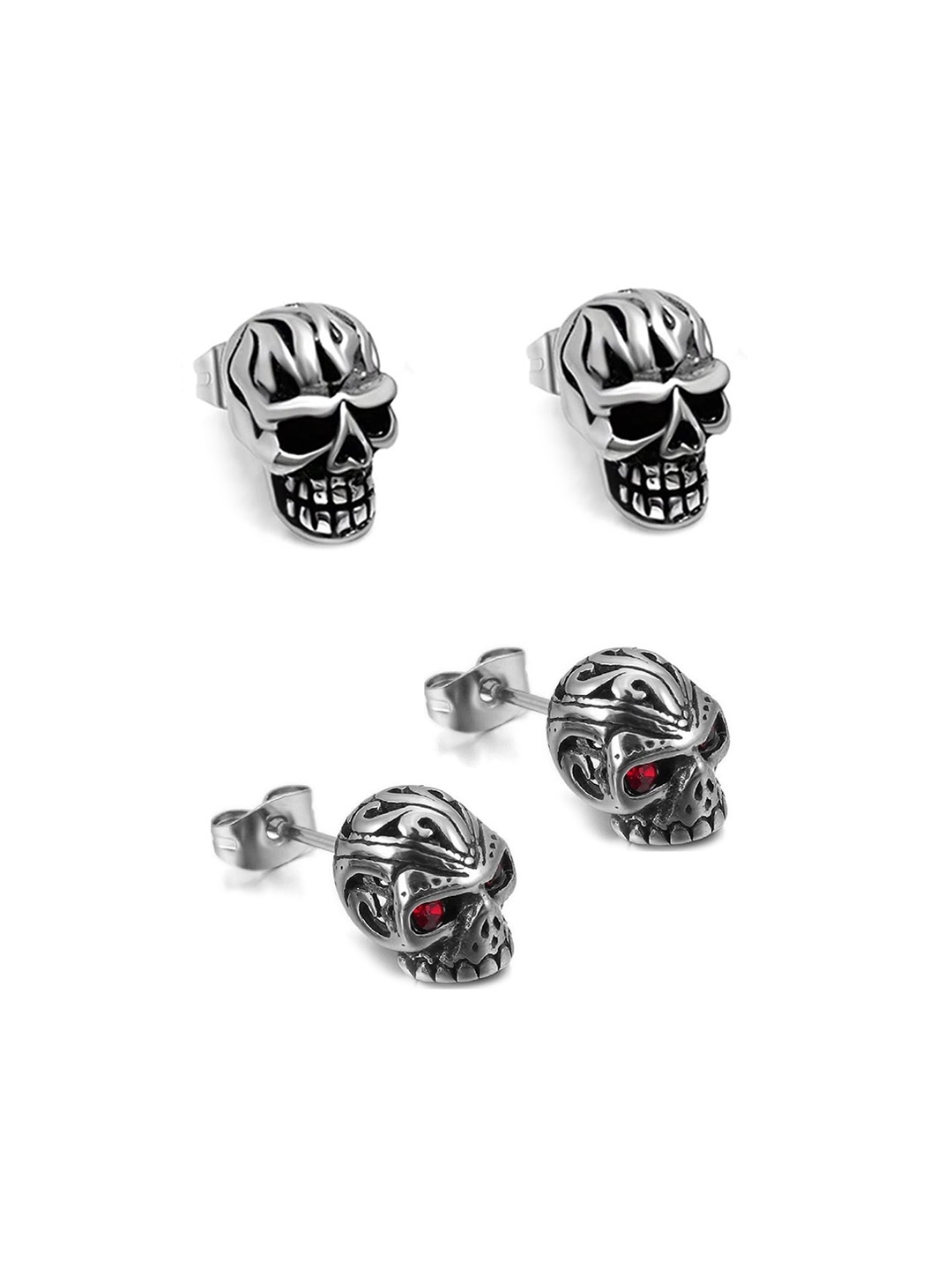 

OOMPH Contemporary Studs Earrings, Silver