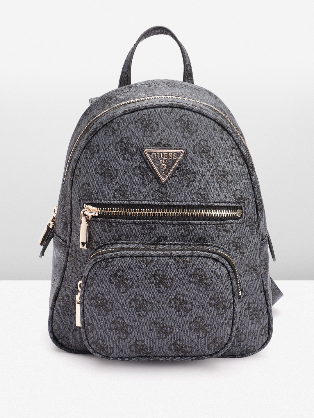 

GUESS Women Brand Logo Printed Small Backpack 6L, Grey