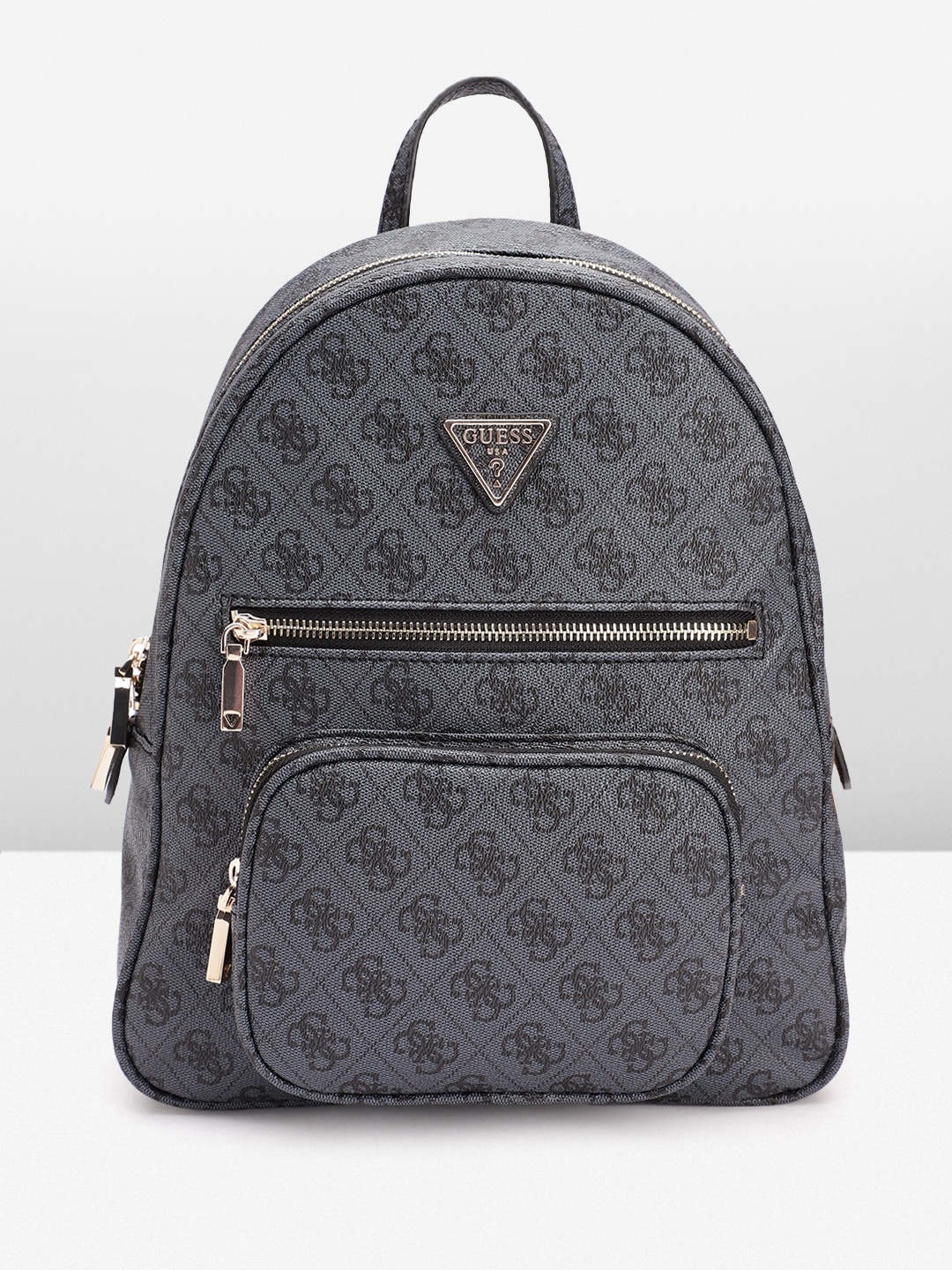 

GUESS Women Brand Logo Printed Backpack 10L, Grey