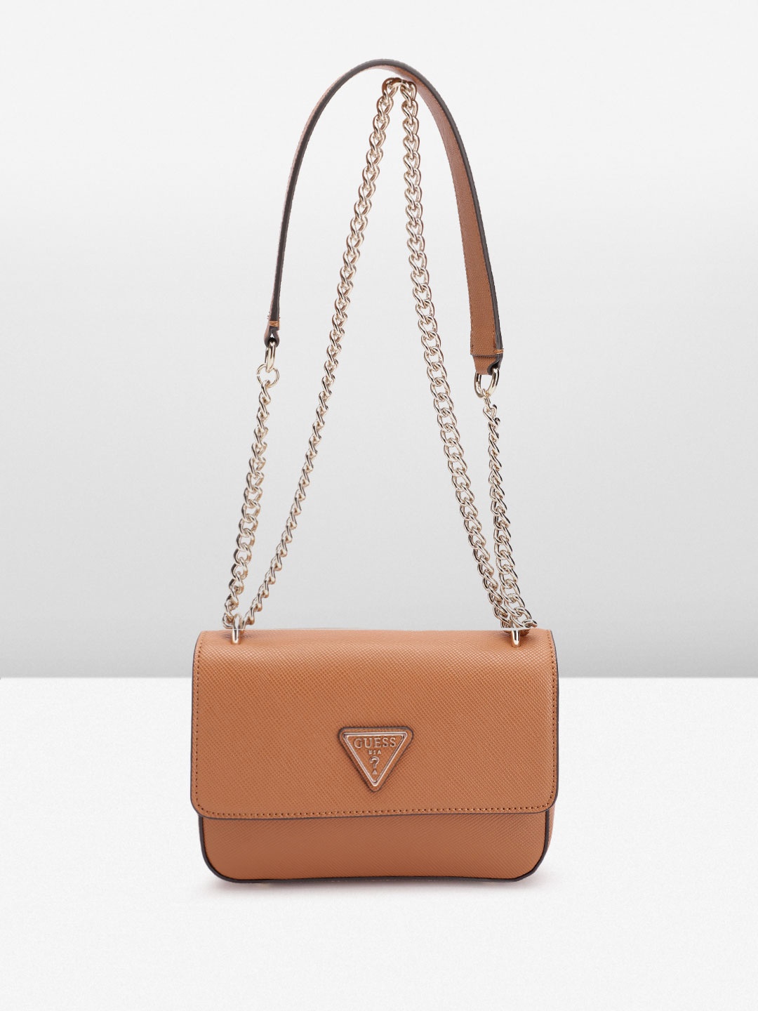 

GUESS Women Structured Sling Bag, Brown