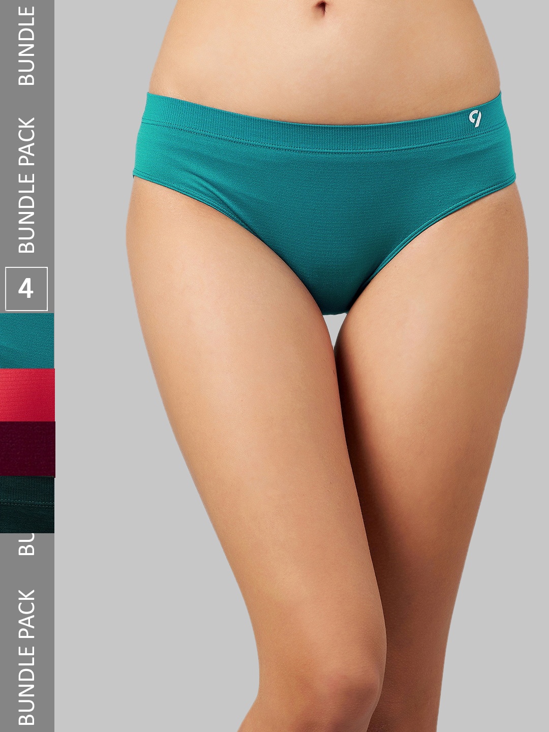 

C9 AIRWEAR Women Pack Of 4 Mid-Rise Bikini Briefs, Red