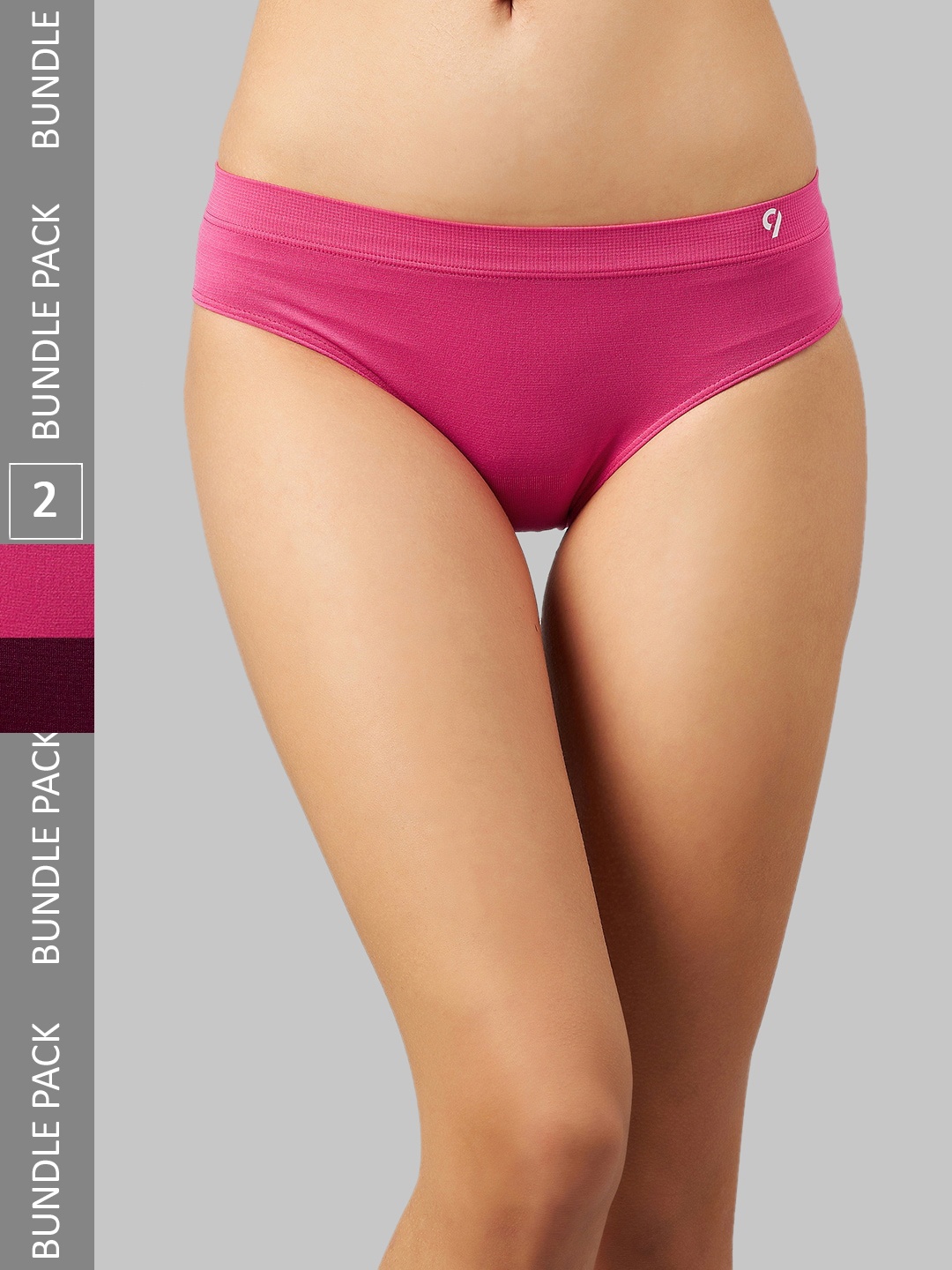 

C9 AIRWEAR Women Pack Of 2 Mid-Rise Sweat Absorption Bikini Briefs, Pink