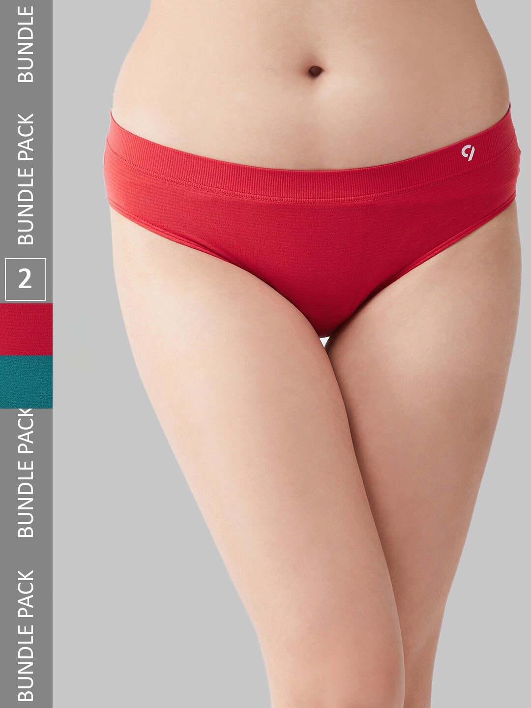 

C9 AIRWEAR Women Seamless Pack Of 2 Bikini Briefs, Red