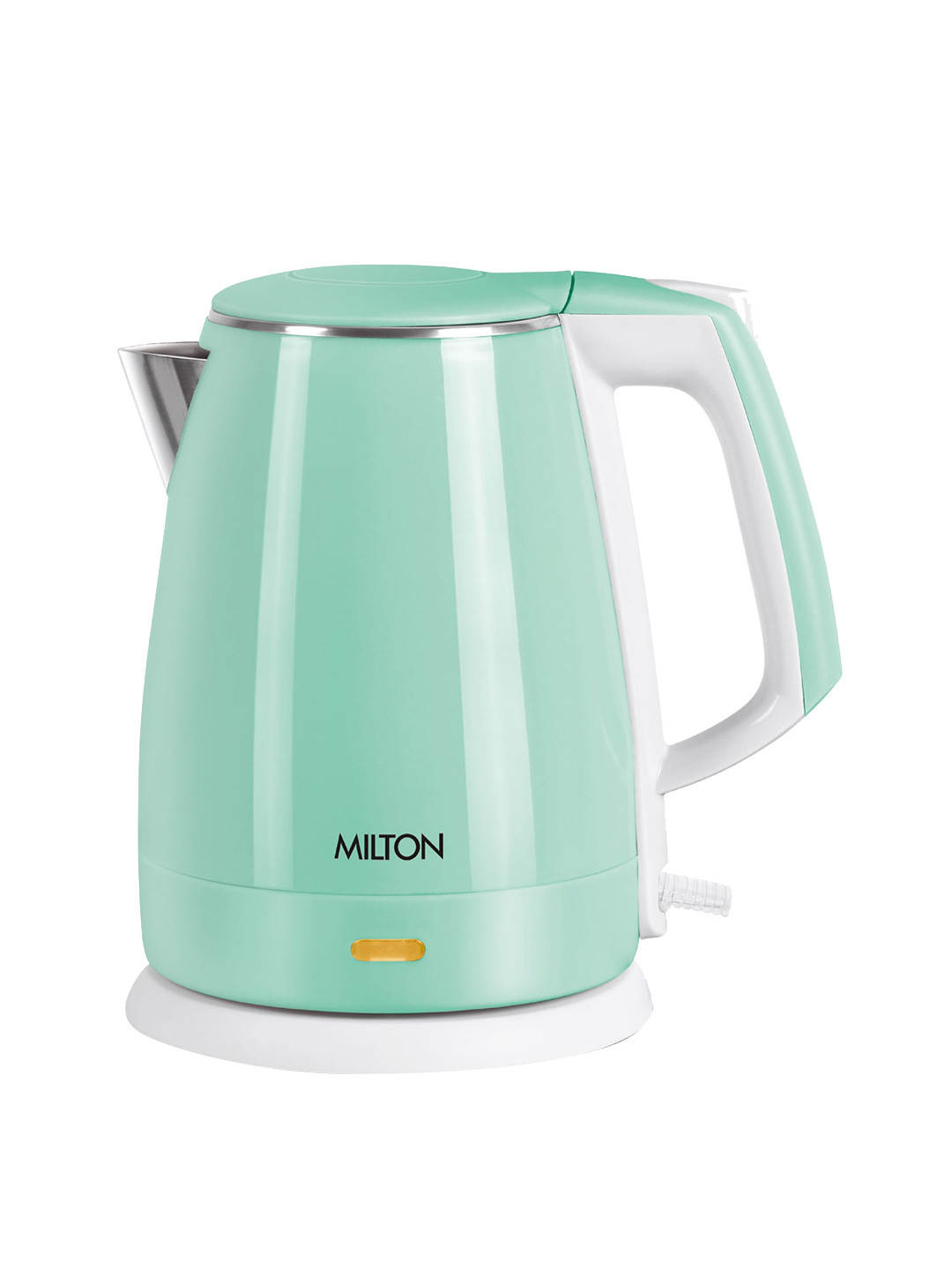 

Milton Riga Light Green Stainless Steel 1500W Double Walled Electric Kettle 1.5 L