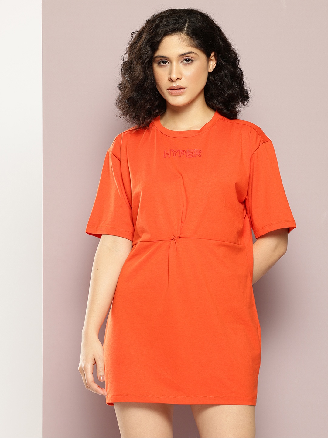 

Kook N Keech T-shirt Mini Dress, Orange