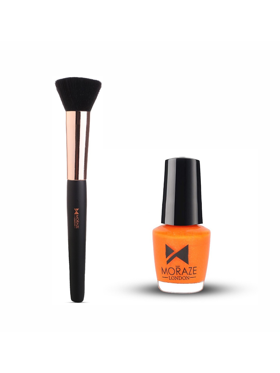 

Moraze Combo Of Nail Paint 5ml & Bronzer Brush - Chitty Chitty, Orange