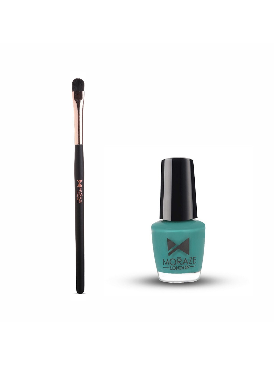 

Moraze Combo Of Nail Paint 5ml & Eyeshadow Brush - Blue Lagoon