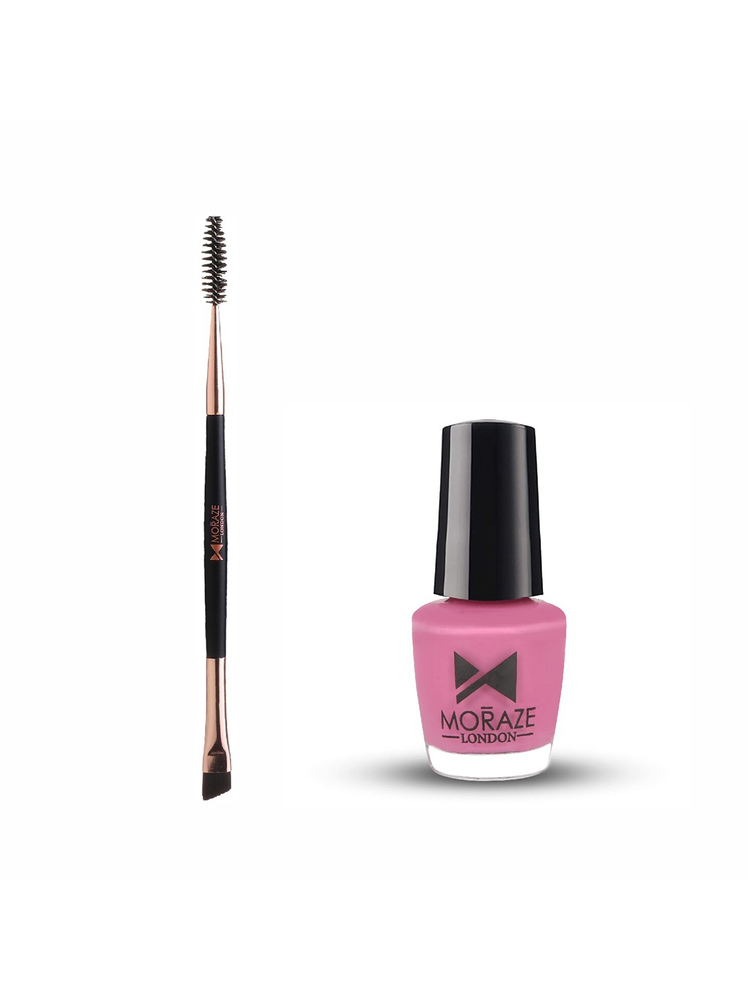 

Moraze Set of Double Ended Brush & Nail Paint - Shala La La, Pink