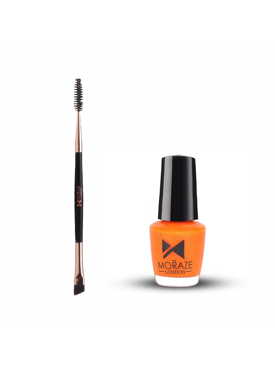 

Moraze Set of Double Ended Brush & Nail Paint - Chitty Chitty, Orange