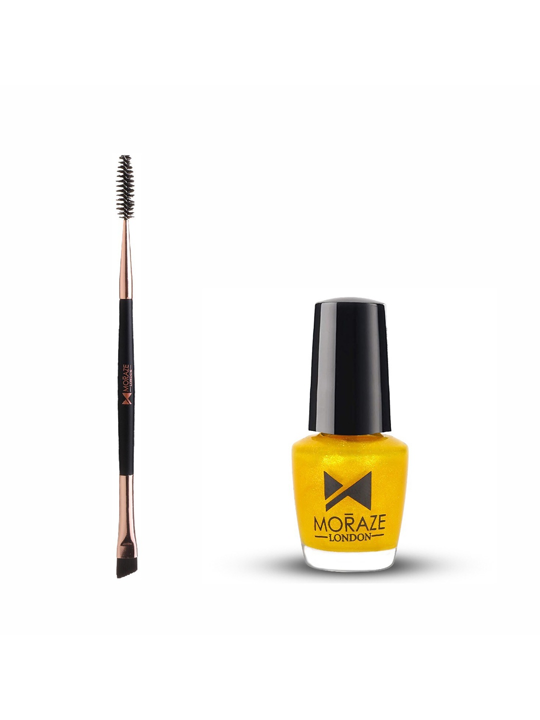 

Moraze Set of Double Ended Brush & Nail Paint - Bratty Bratty, Yellow