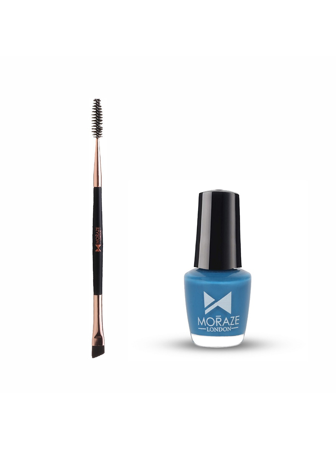 

Moraze Set of Double Ended Brush & Nail Paint 5 ml - Inbox, Blue