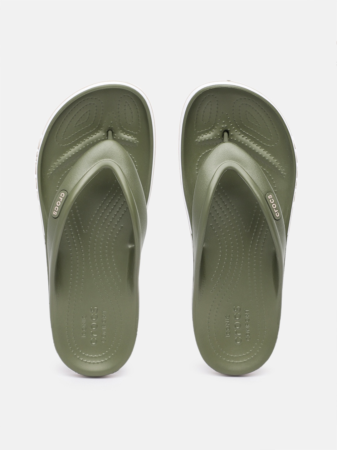 

Crocs Unisex Bayband Solid Thong Flip-Flops, Green