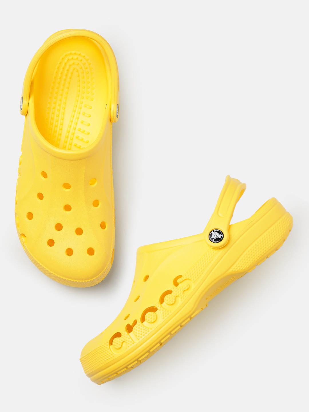 

Crocs Men Solid Croslite Clogs With Laser Cut Detail, Yellow
