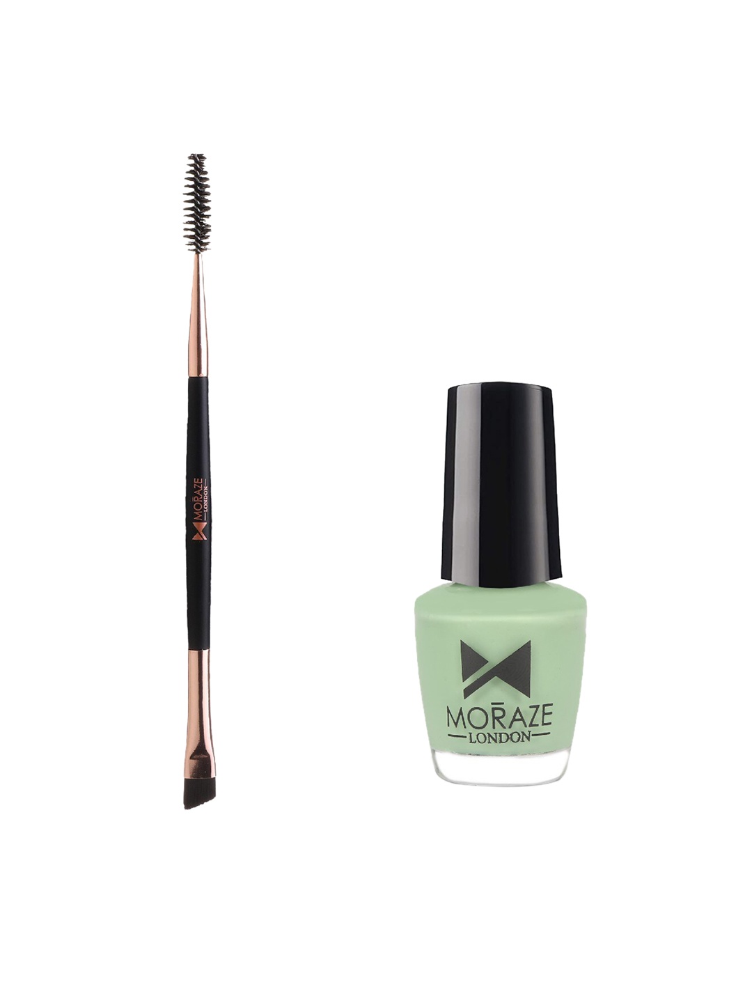 

Moraze Set of Double Ended Brush & Nail Paint - Crystal Clear, Green