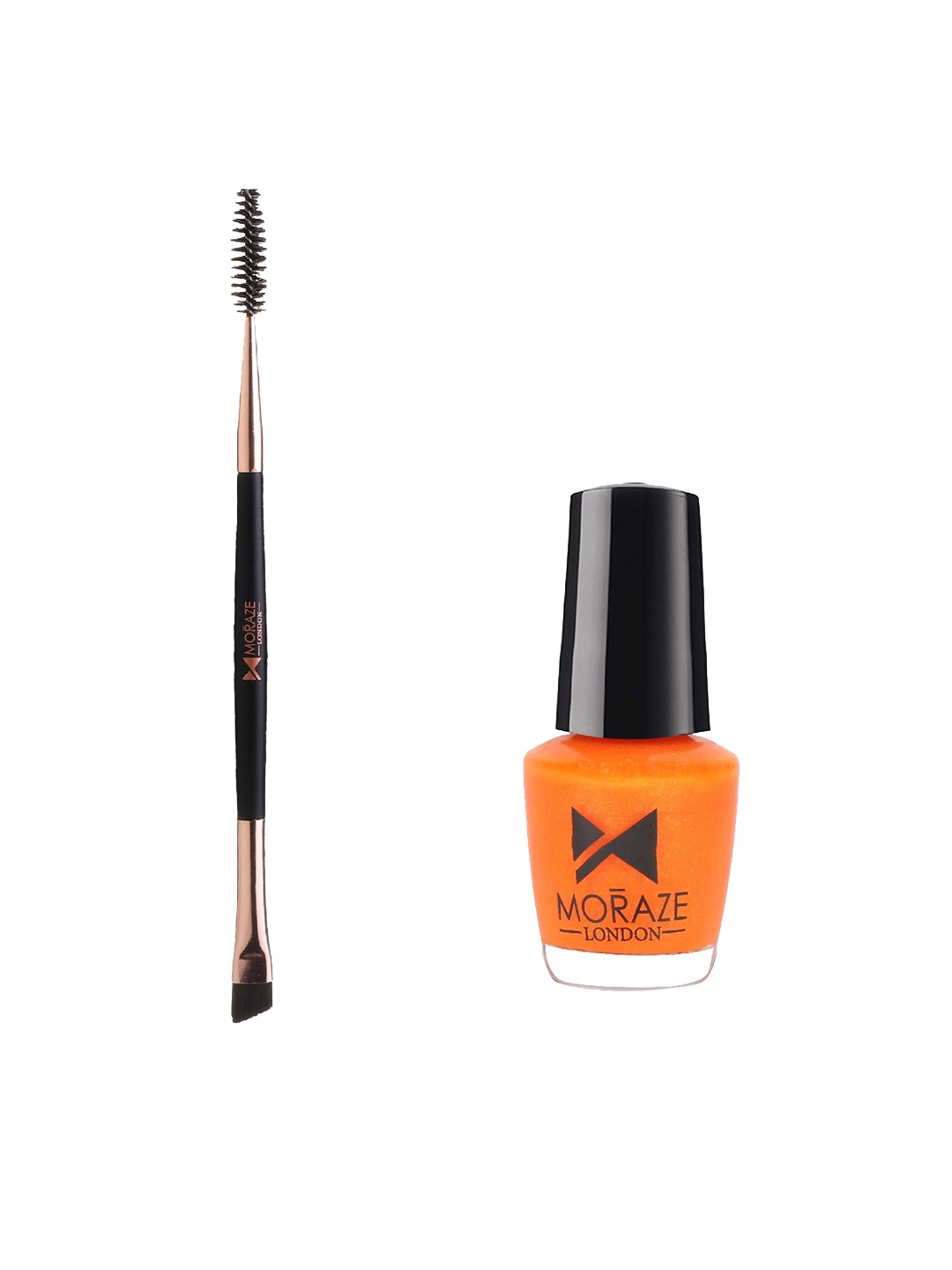 

Moraze Set of Double Ended Brush & Nail Paint - Chitty Chitty, Orange