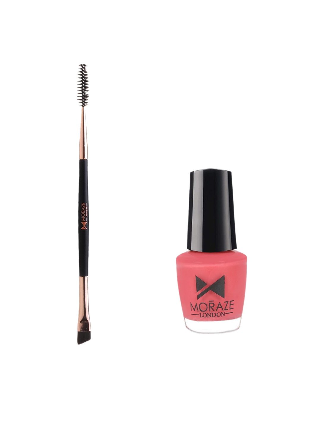 

Moraze Combo Of Nail Paint 5ml & Double Ended Brush - You Make Me Blush, Pink