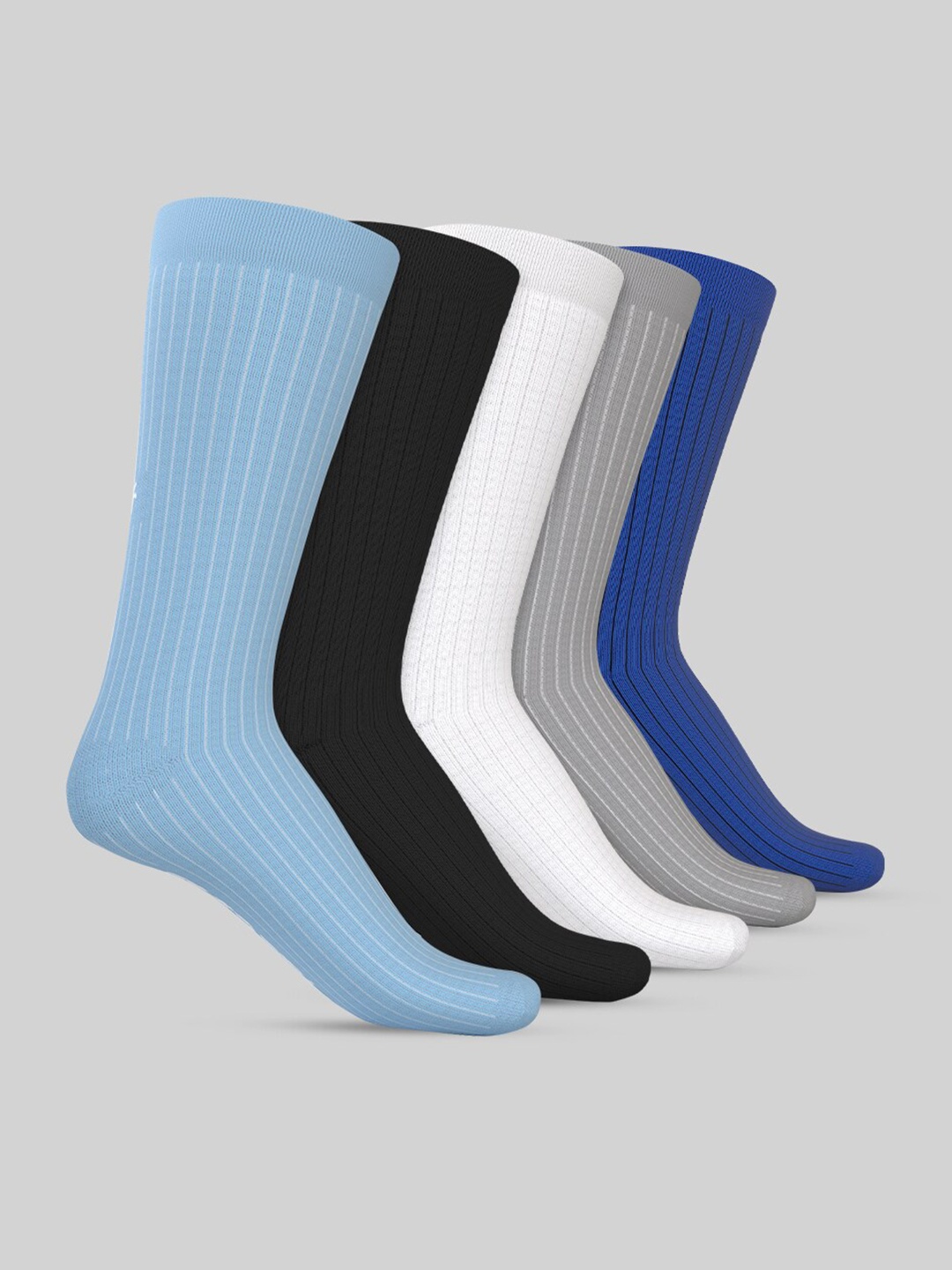 

TalkingSox Pack Of 5 Calf-Length Socks, Blue