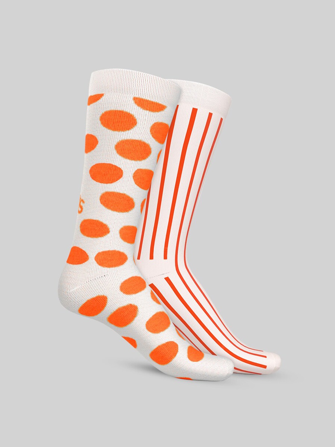 

TalkingSox Pack Of 2 Patterned Calf-Length Socks, White