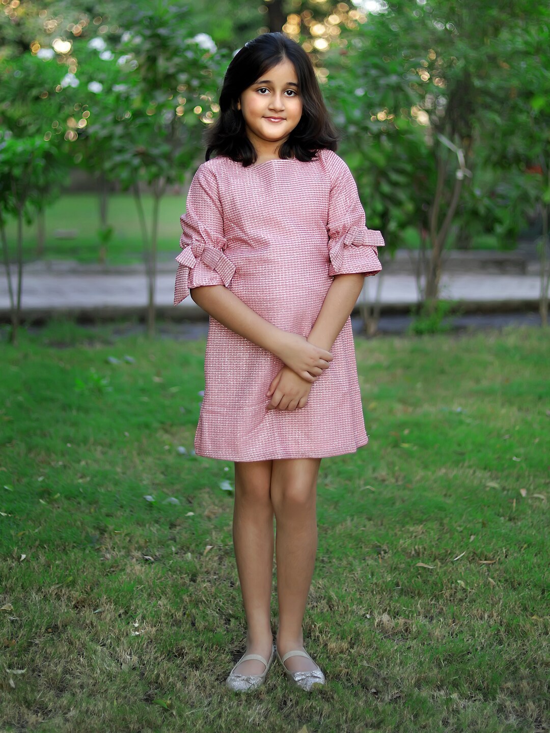 

PICCOLO Bell Sleeve Sheath Dress, Pink