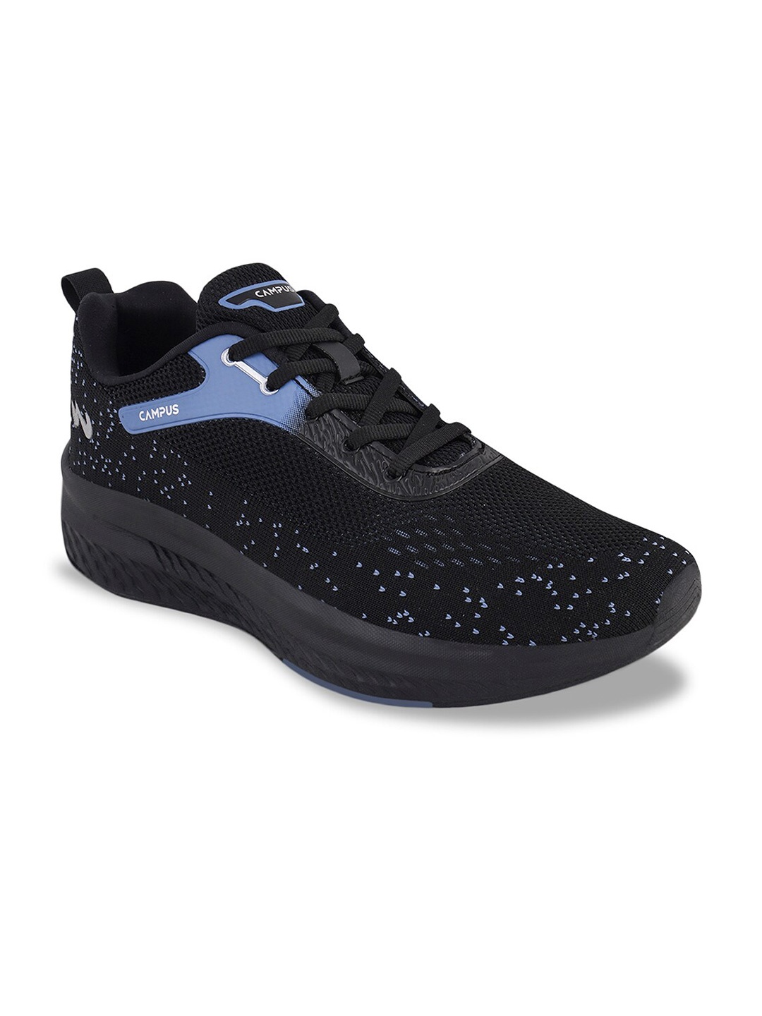 

Campus Men CHESTER Lace-Up Non-Marking Running Shoes, Black