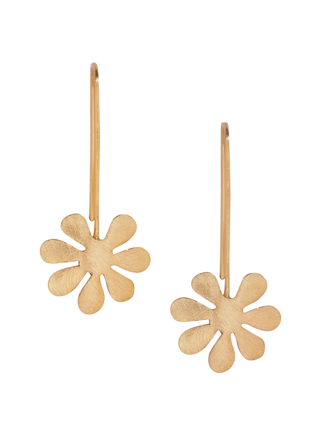 

XPNSV Gold-Plated Contemporary Drop Earrings