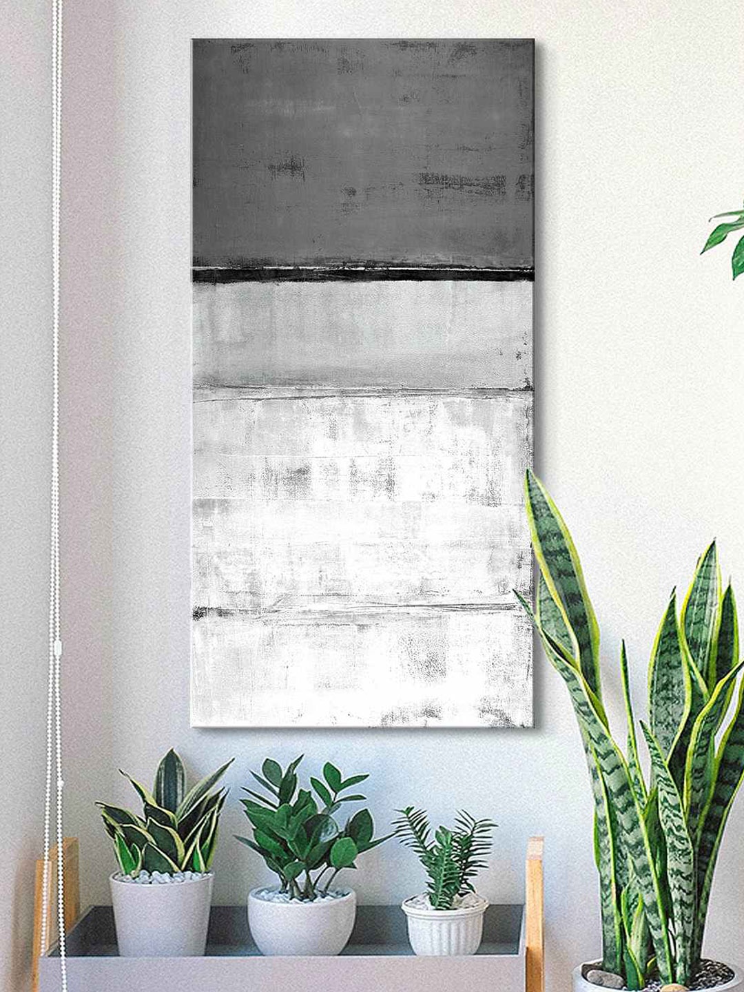 

999Store Grey & White Abstract Canvas Wall Art