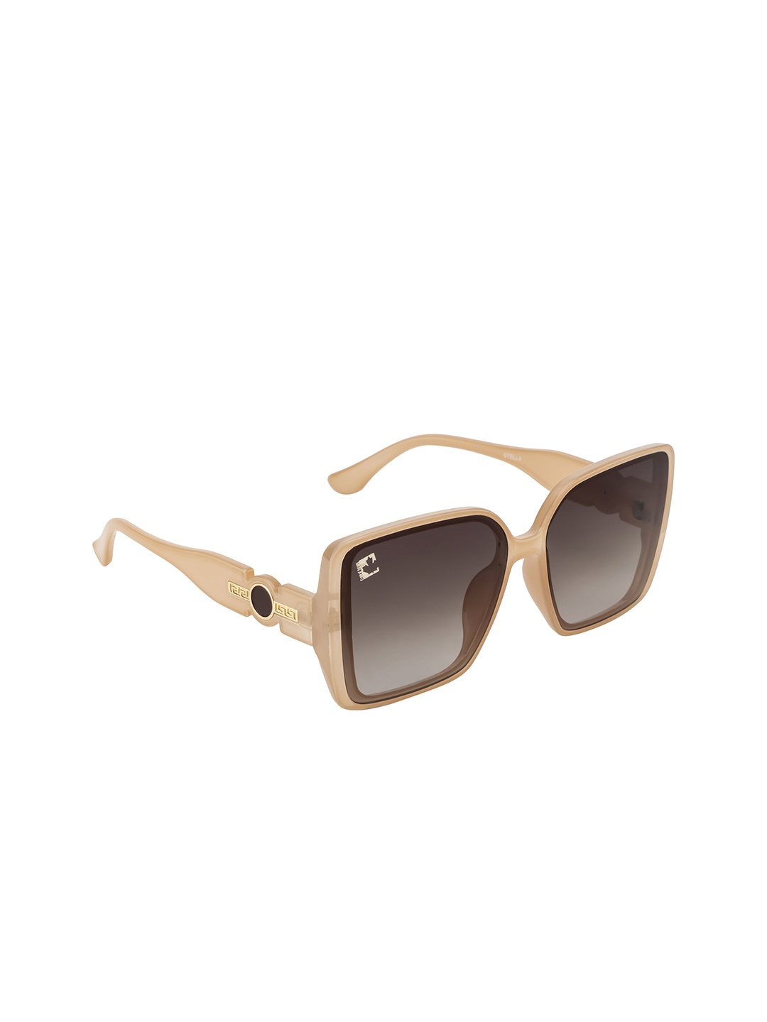 

Clark N Palmer Women Square Lens with UV Protected Sunglasses CNP-ST108-C4, Brown