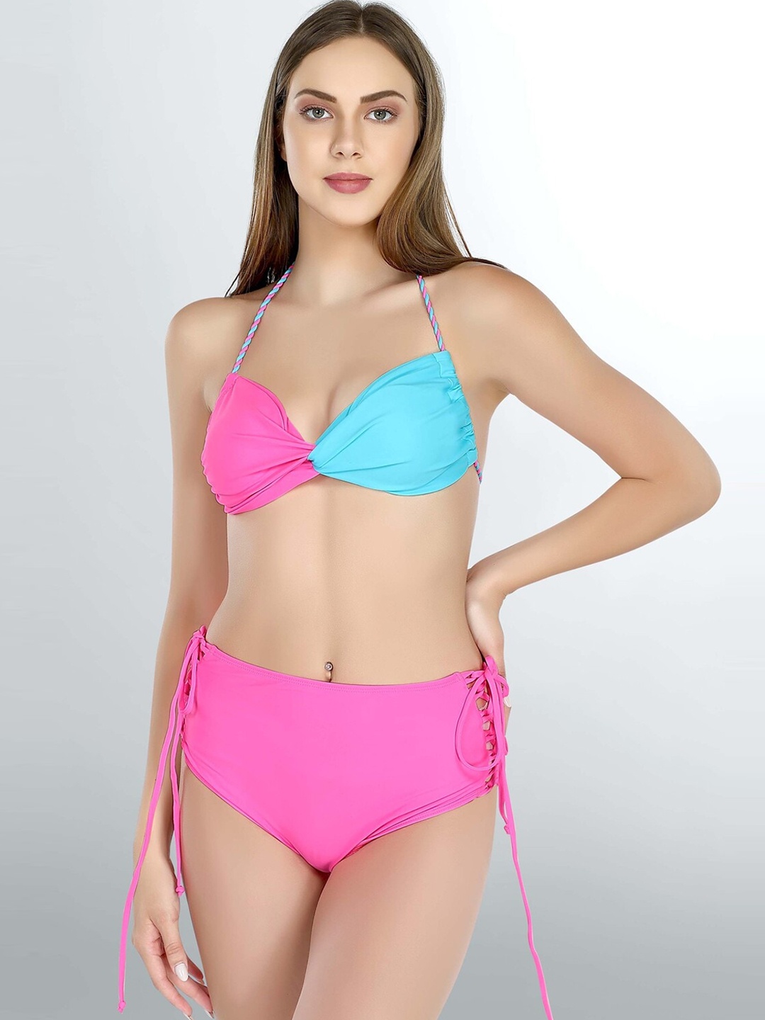 

Addery Colourblocked Swim Bikini Set, Pink