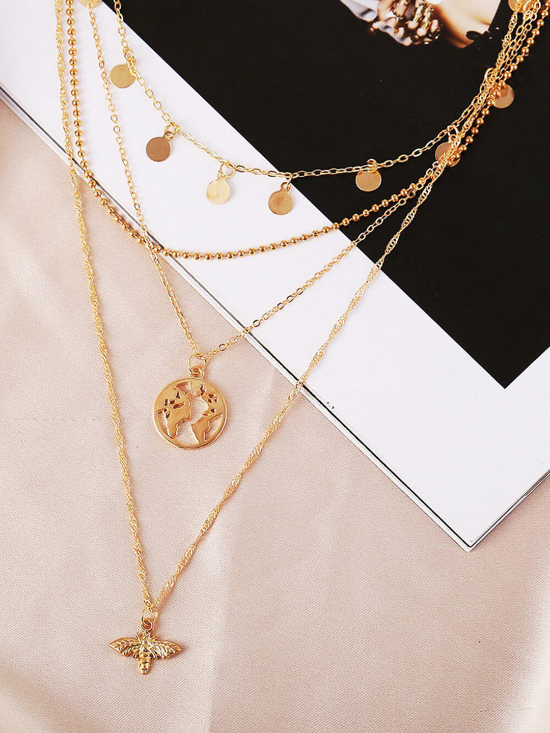 

Scintillare By Sukkhi Gold-Plated Layered Necklace