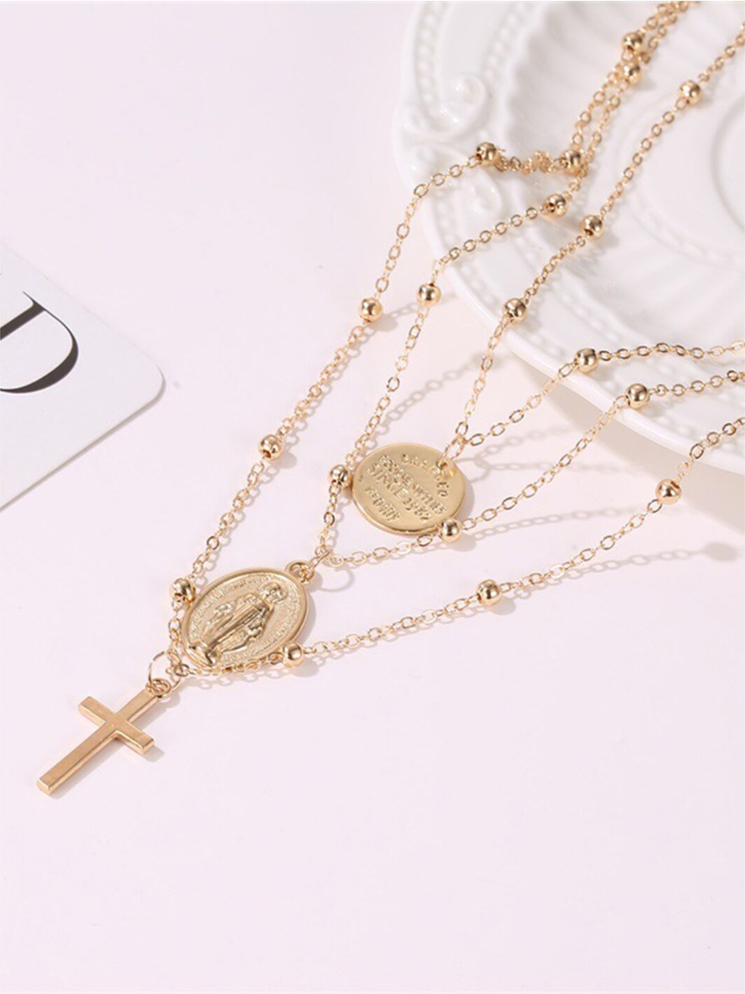 

Scintillare By Sukkhi Gold-Plated Layered Necklace