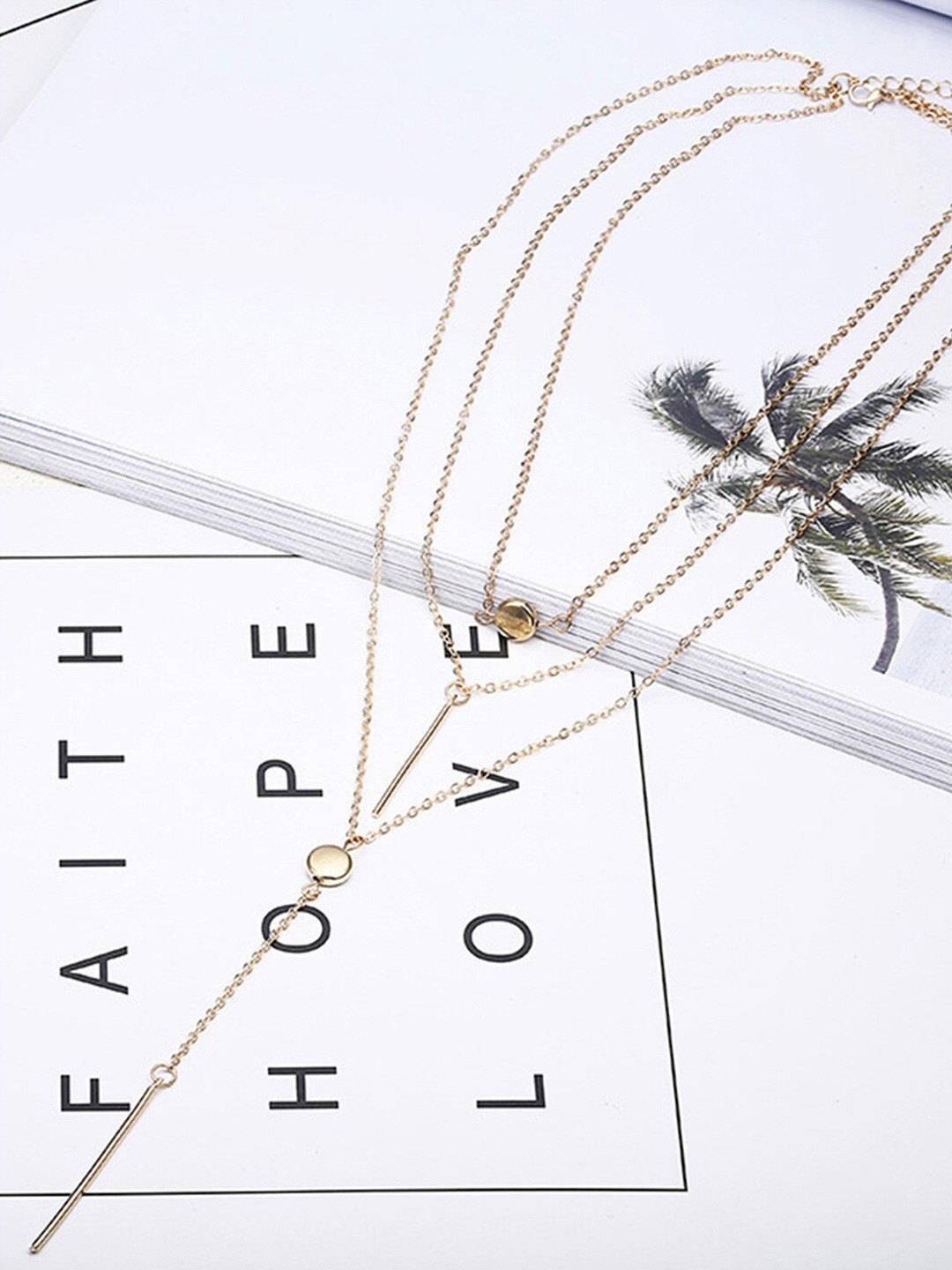 

Scintillare By Sukkhi Gold-Plated Minimal Layered Necklace