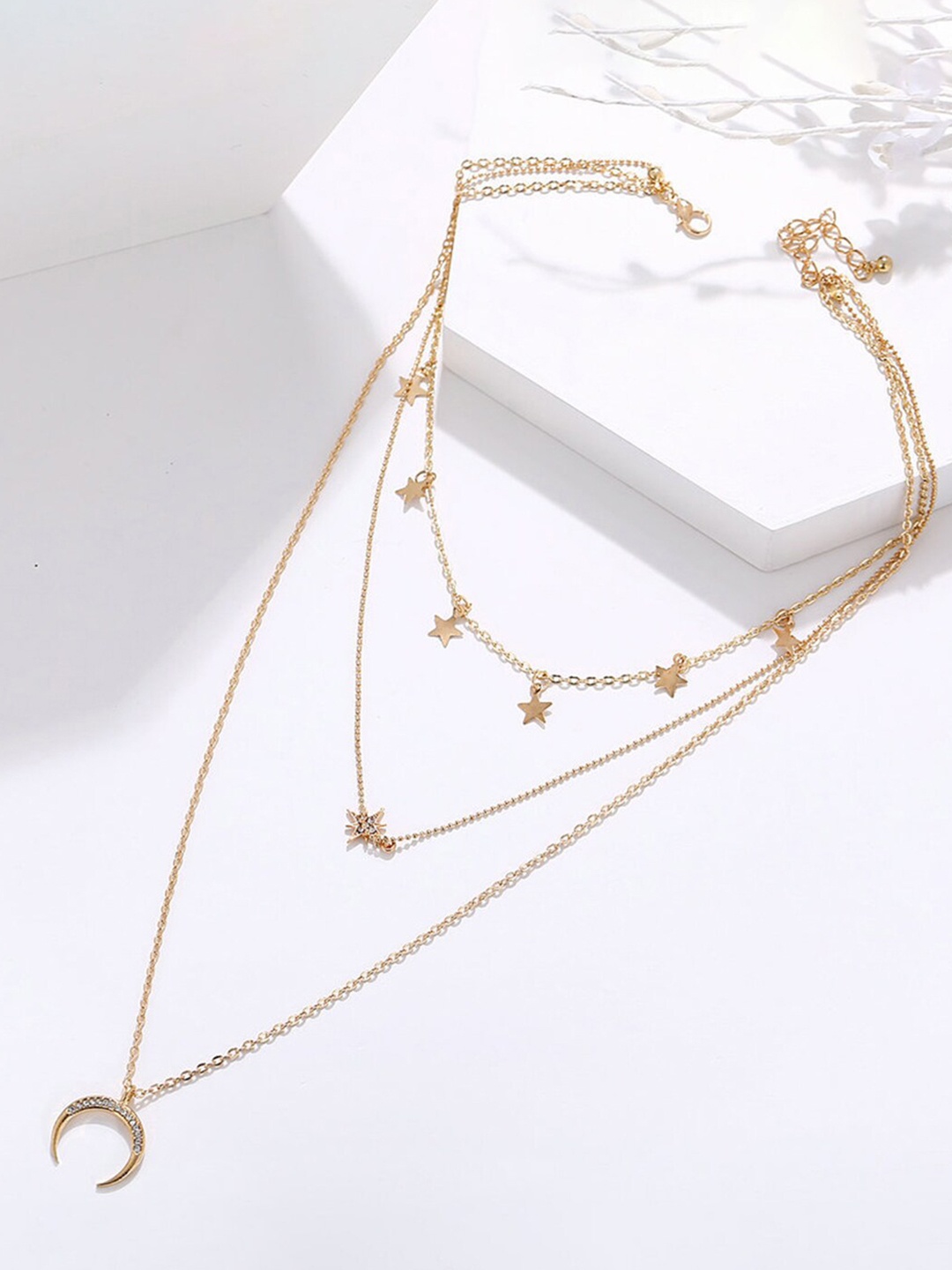 

Scintillare By Sukkhi Gold-Plated Layered Necklace