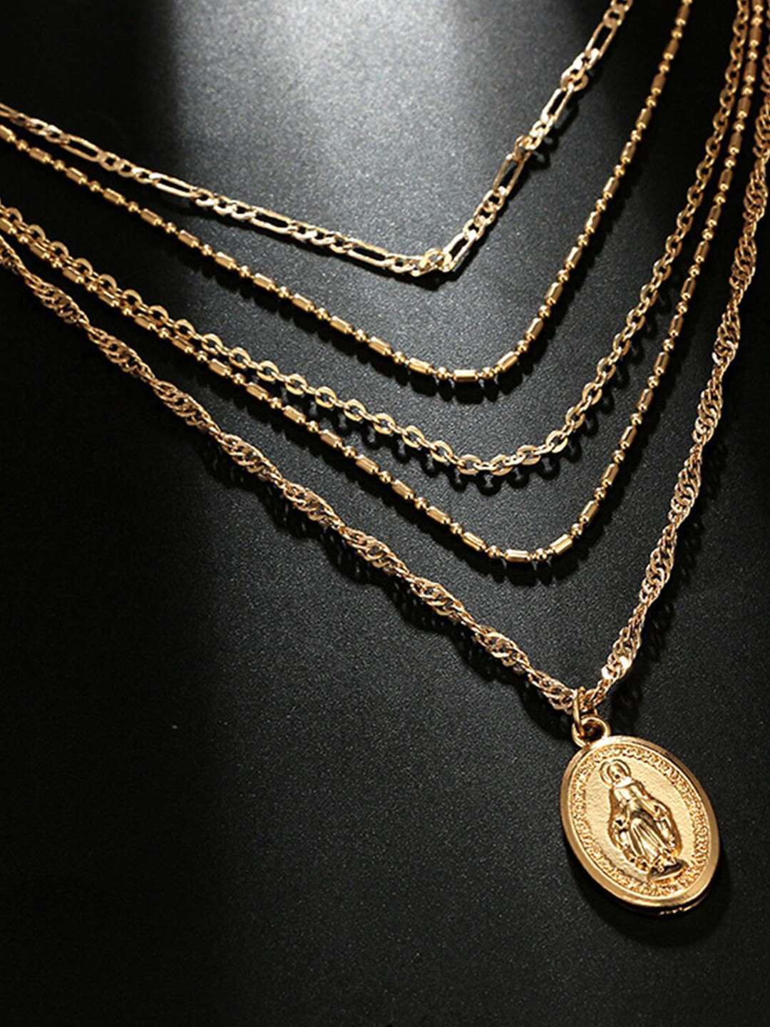 

Scintillare By Sukkhi Gold-Plated Layered Chain