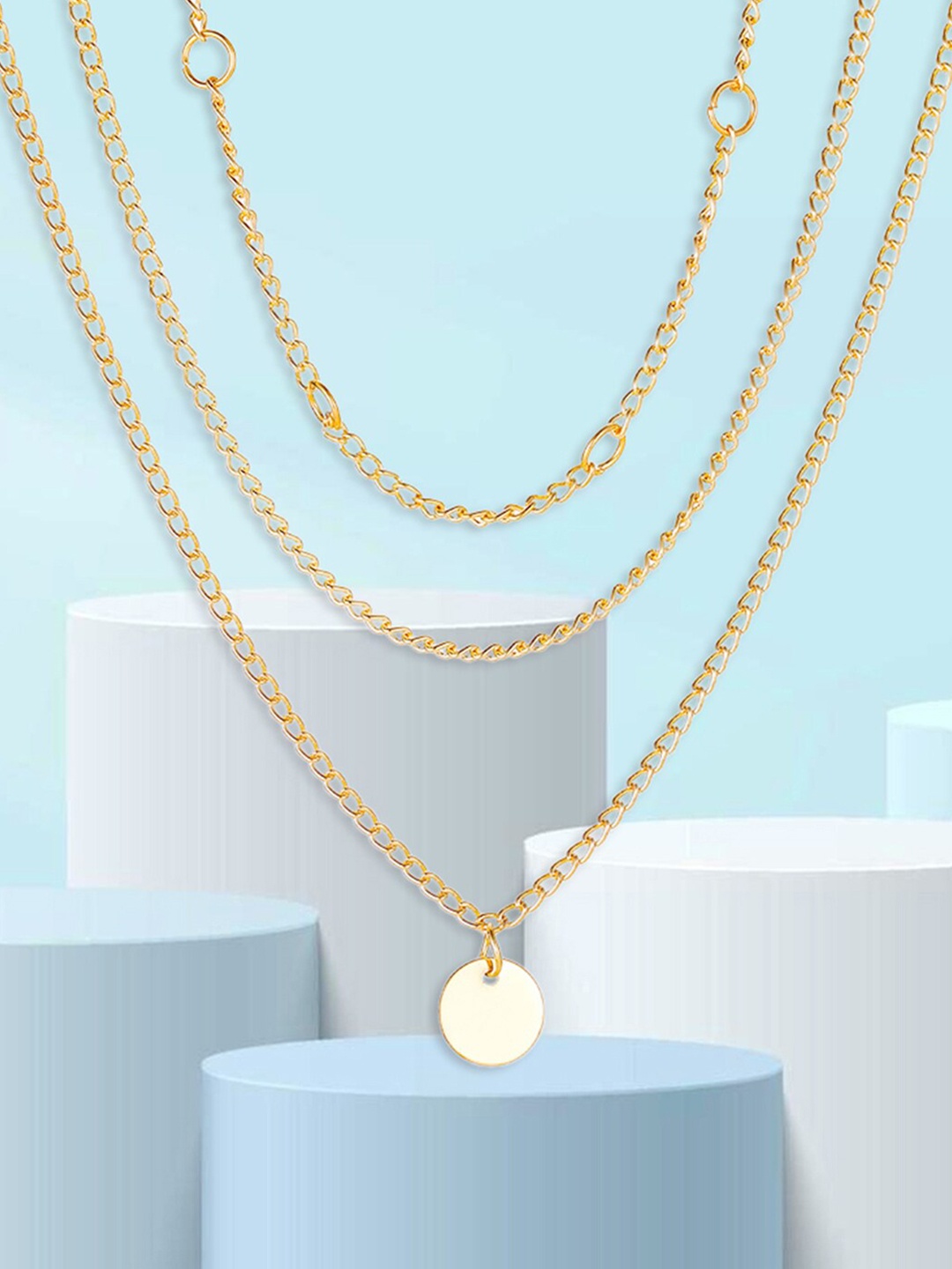 

Scintillare By Sukkhi Gold-Plated Layered Necklace
