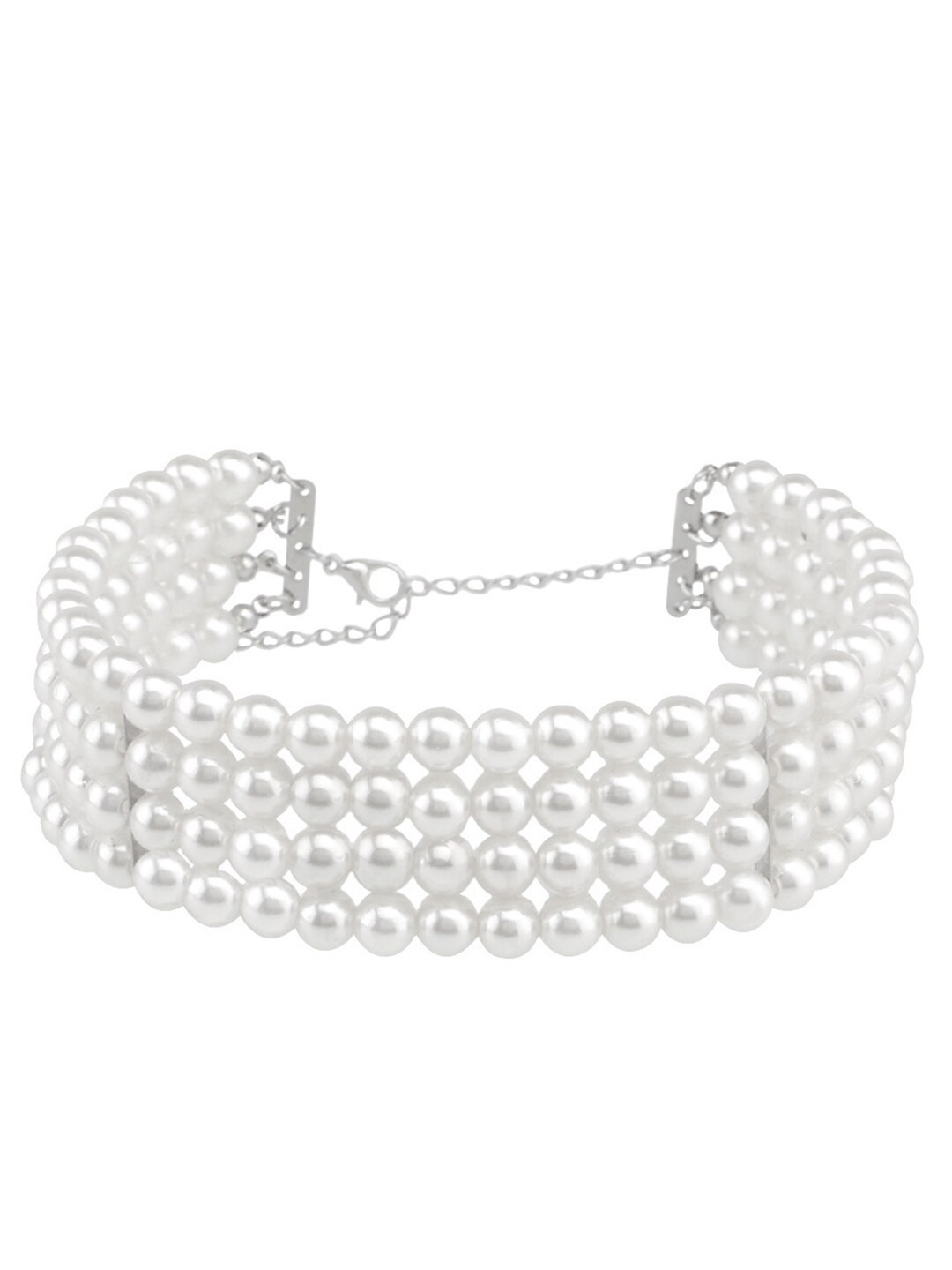 

Scintillare By Sukkhi Silver-Plated Choker Necklace