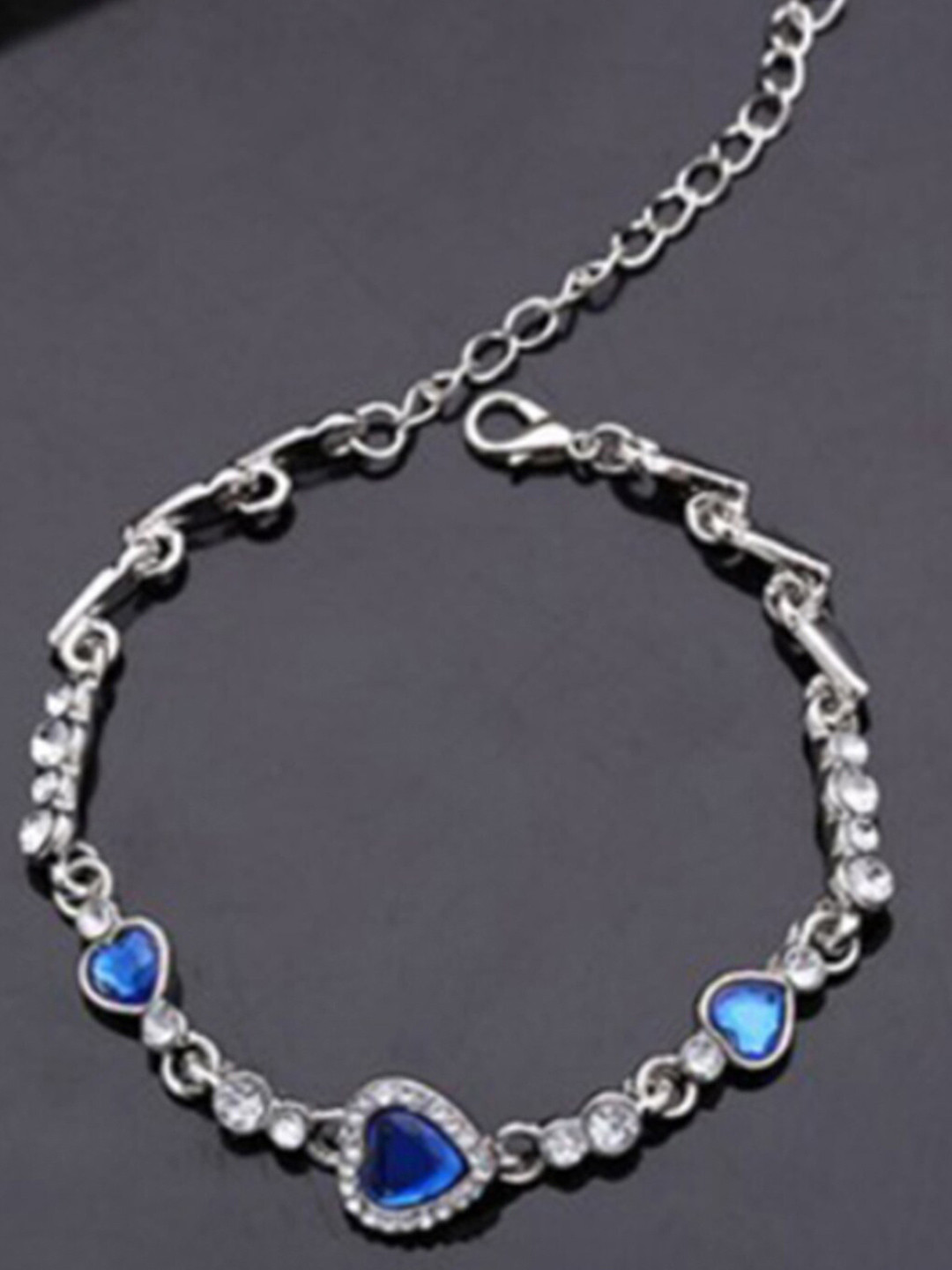 

Scintillare By Sukkhi Women Rhodium-Plated Link Bracelet, Silver