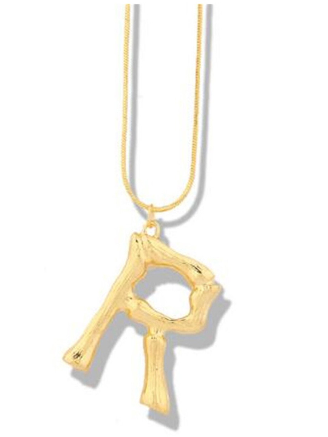 

Scintillare By Sukkhi Gold-Plated Alphabet R Pendant With Chain