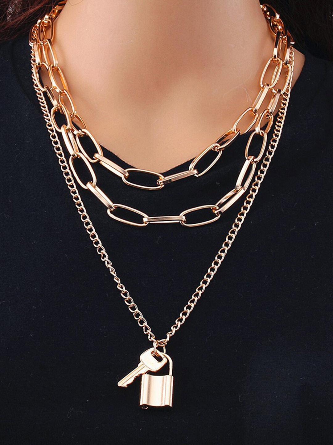 

Scintillare By Sukkhi Gold-Plated Layered Necklace