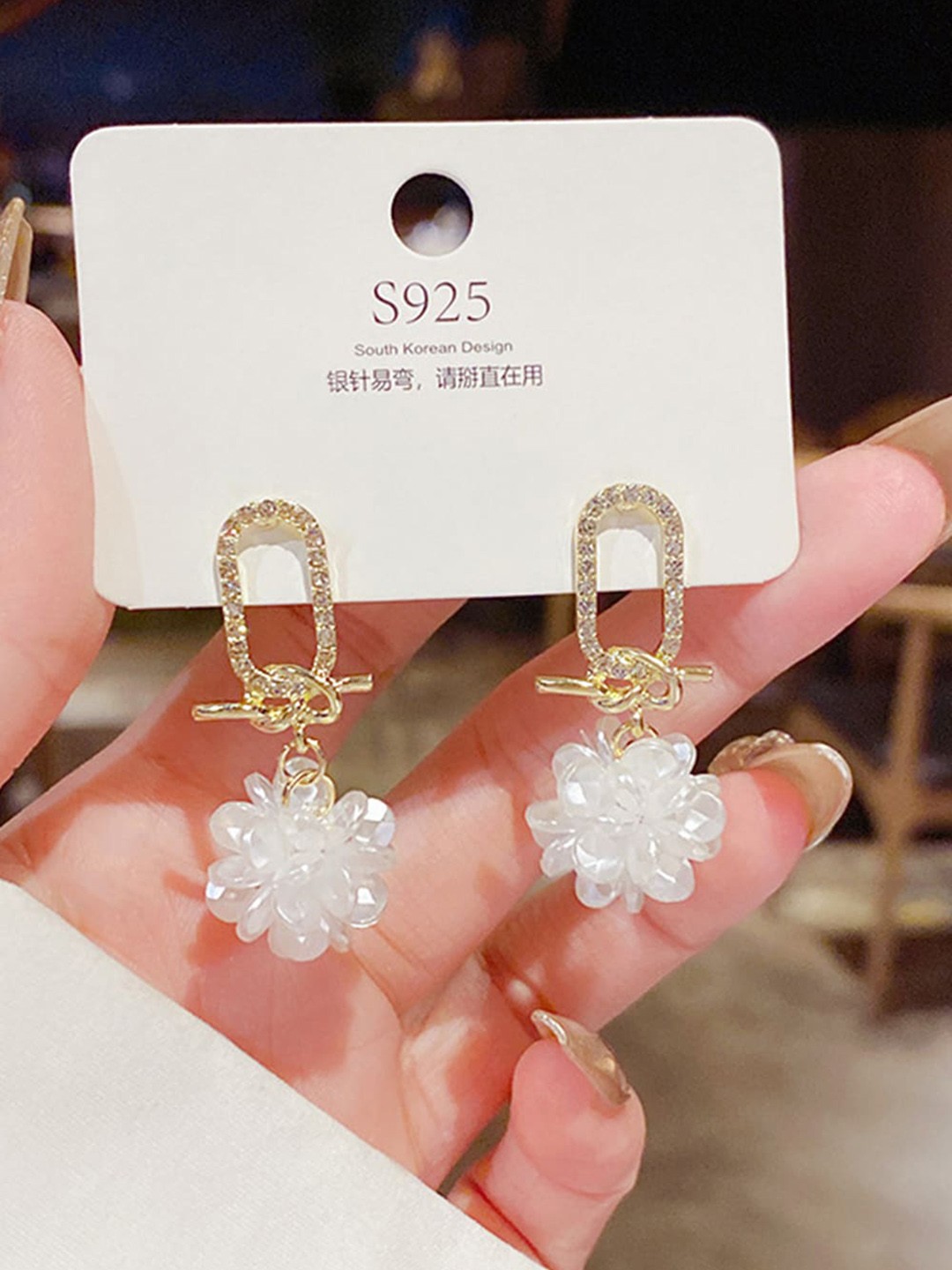 

Scintillare By Sukkhi Gold-Plated Stone-Studded Drop Earrings