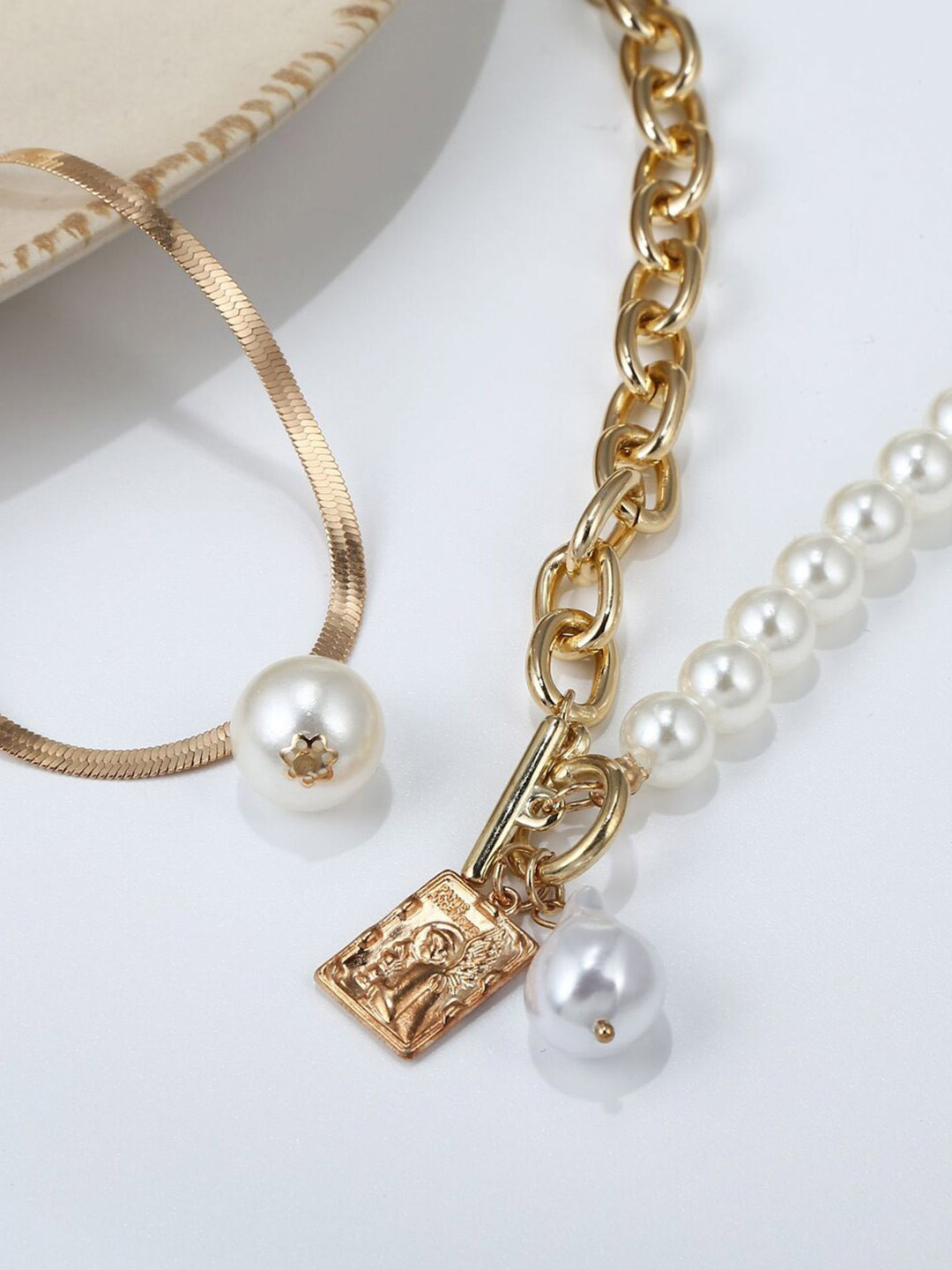 

Scintillare By Sukkhi Gold-Plated Layered Necklace